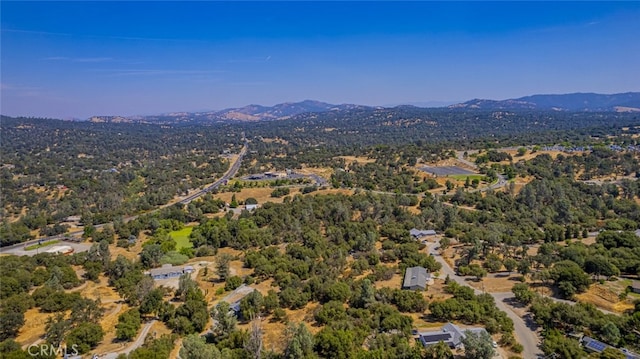 bird's eye view featuring a mountain view