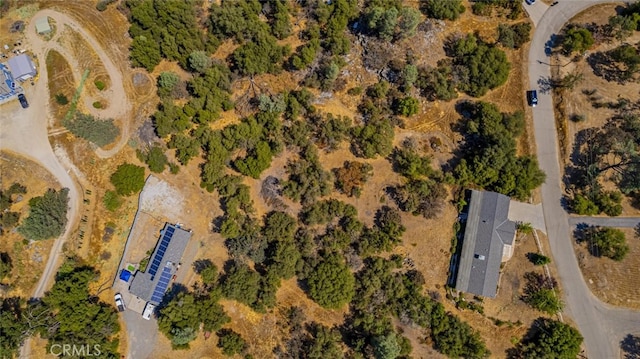 aerial view with a rural view