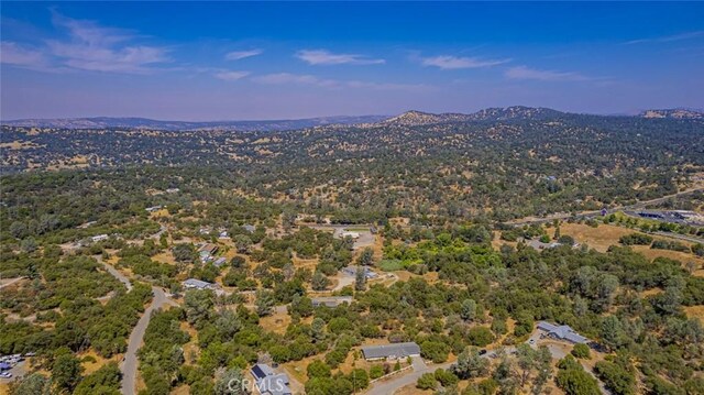 bird's eye view with a mountain view