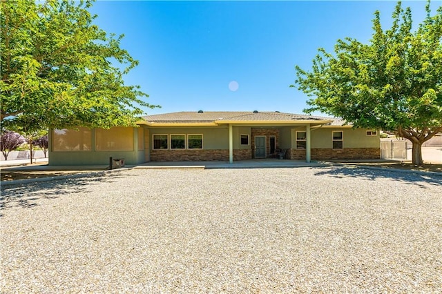 view of rear view of property