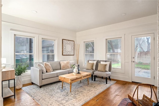 view of sunroom / solarium