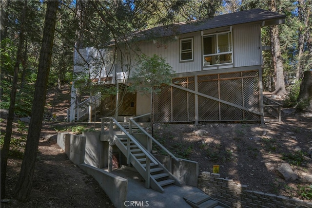 view of rear view of house