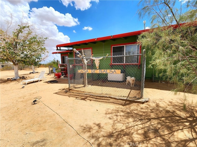 view of rear view of property