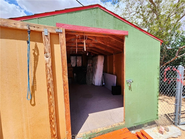 view of outbuilding