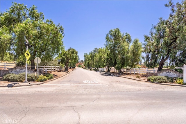 view of road