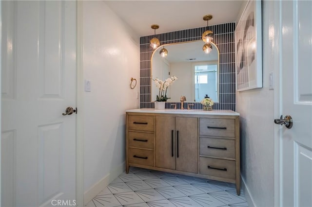 bathroom with vanity