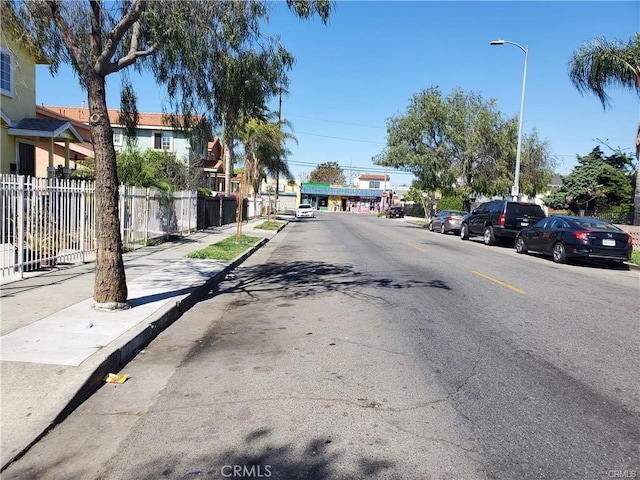 view of road