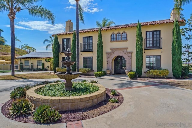 view of mediterranean / spanish-style house