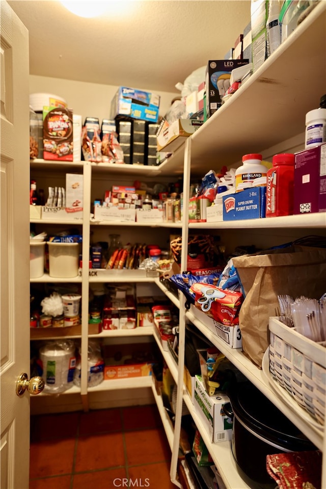 view of pantry