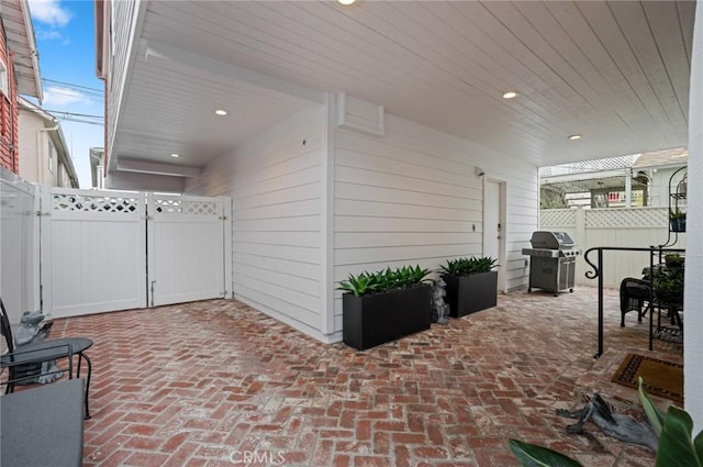 view of patio / terrace with grilling area