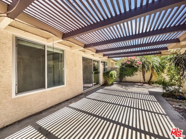 view of patio / terrace with a pergola