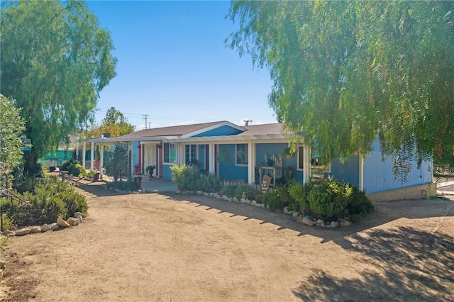 view of ranch-style house