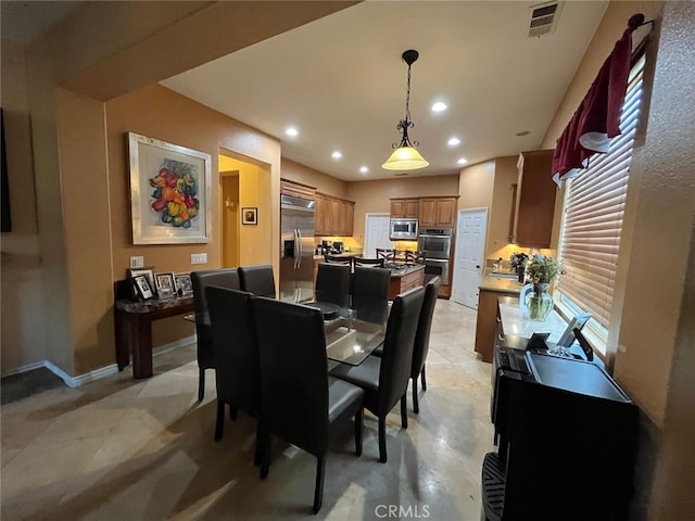 view of dining room