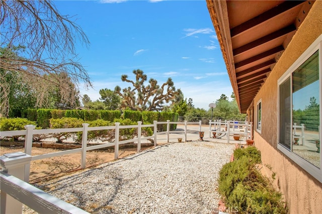 view of yard with a patio area