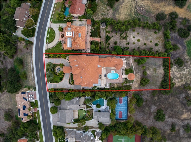 birds eye view of property