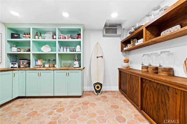 interior space with a wall unit AC