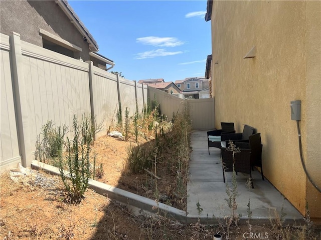 view of home's exterior featuring a patio