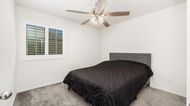 5345 Blue Ridge Way, Fontana, CA 92336 - bedroom featuring baseboards, ceiling fan, and carpet
