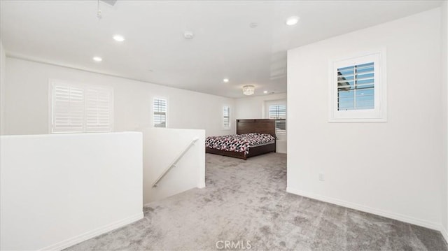 5345 Blue Ridge Way, Fontana, CA 92336 - bedroom featuring recessed lighting, baseboards, and light carpet