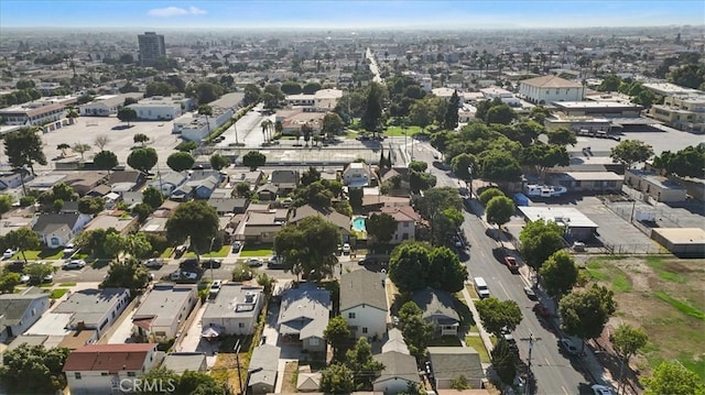 bird's eye view with a residential view