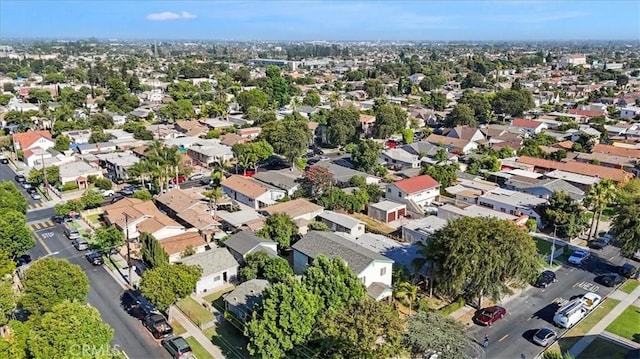 aerial view featuring a residential view