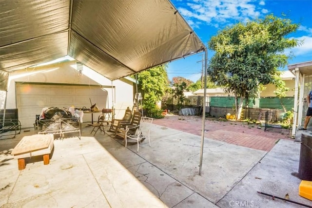 view of patio / terrace featuring a fenced backyard