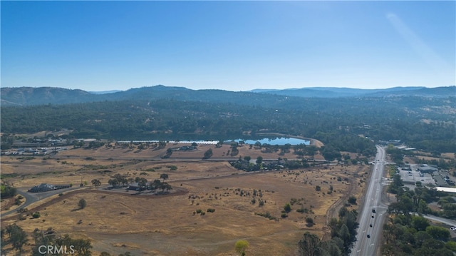 property view of mountains featuring a water view