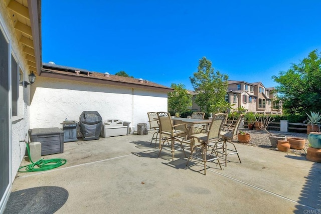 view of patio featuring grilling area