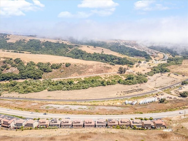 aerial view featuring a rural view