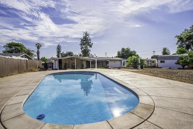 view of pool with a patio