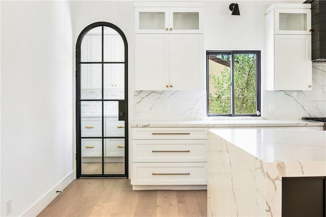 interior space featuring light hardwood / wood-style flooring