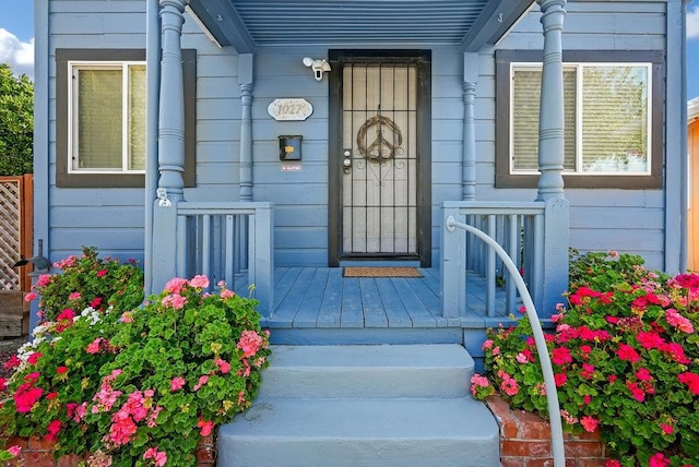 view of property entrance