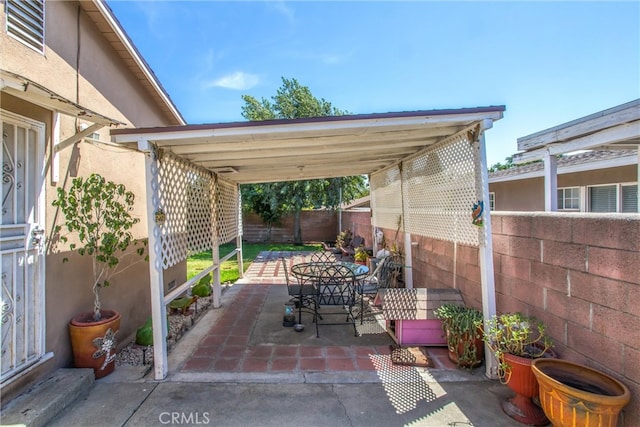 view of patio