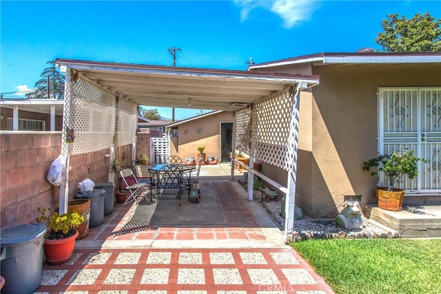 view of patio