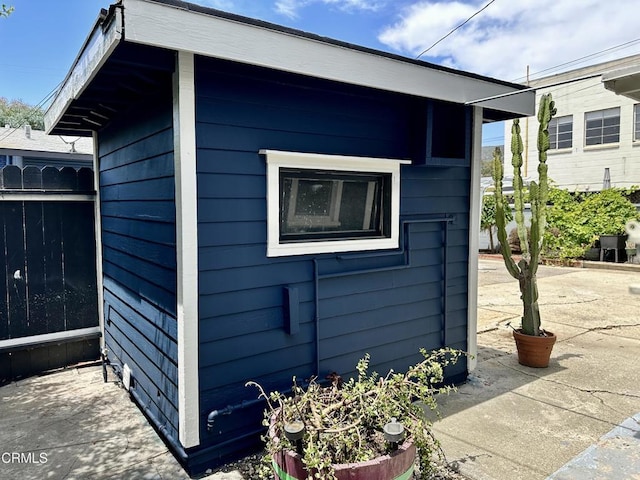 view of home's exterior featuring a patio