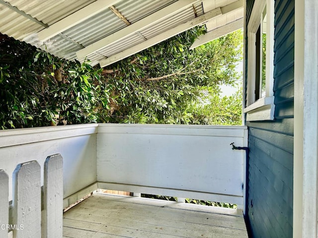 view of balcony