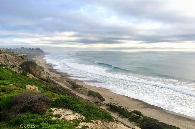 water view with a beach view