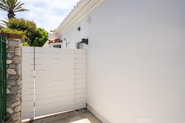 exterior space featuring stucco siding