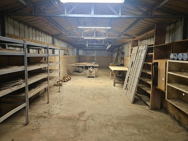 view of storage room