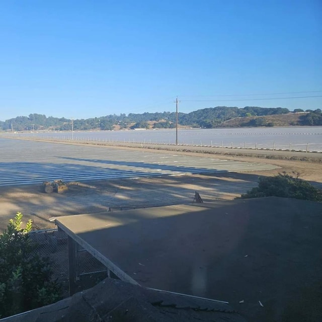 view of street featuring a water view