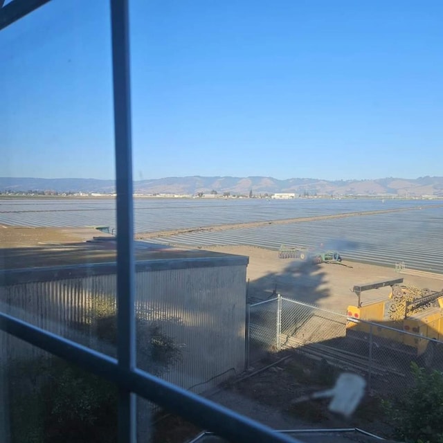 view of water feature with a mountain view