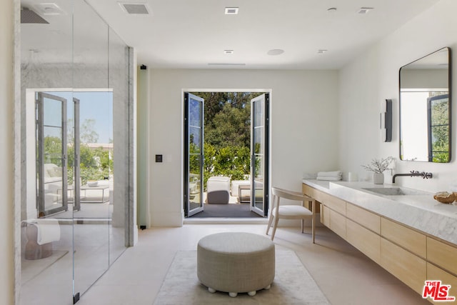 bathroom with vanity