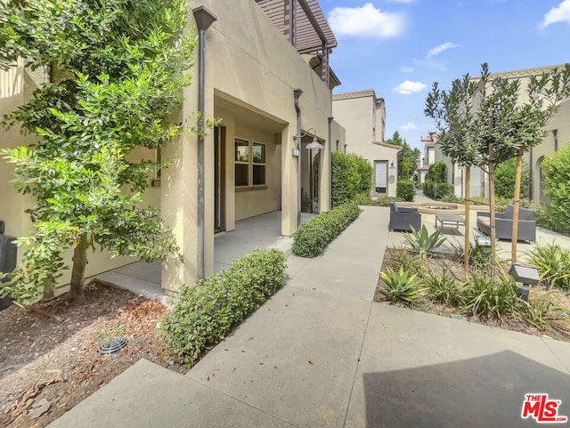 exterior space with a patio