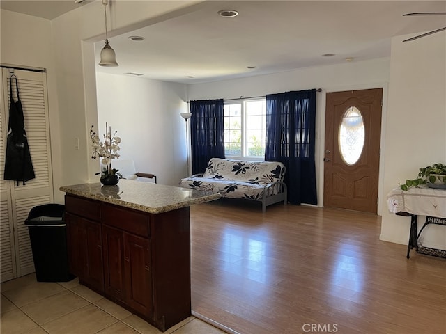 interior space featuring light hardwood / wood-style flooring