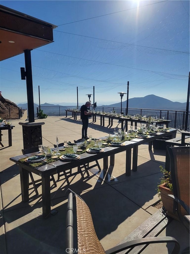 34135 Cameron Dr, Sage, CA 92544 - view of patio featuring a mountain view