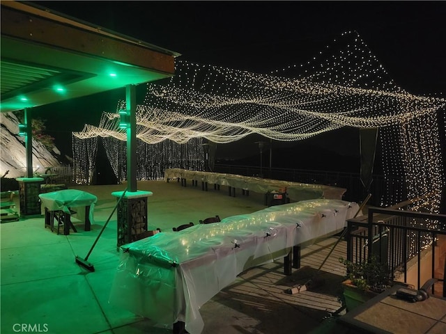 34135 Cameron Dr, Sage, CA 92544 - view of patio at twilight