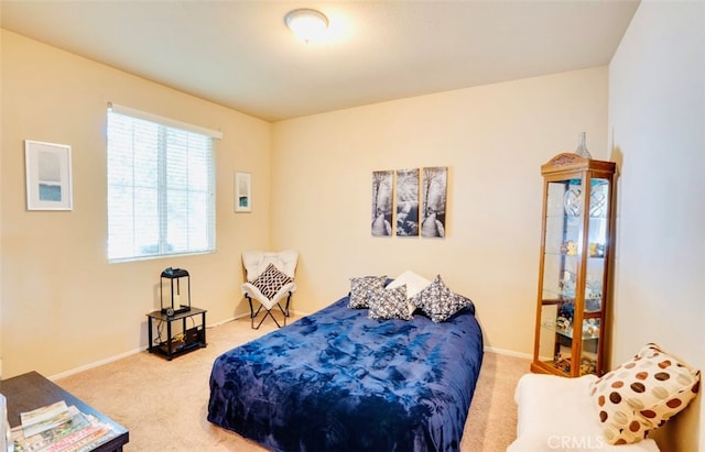 bedroom featuring carpet flooring