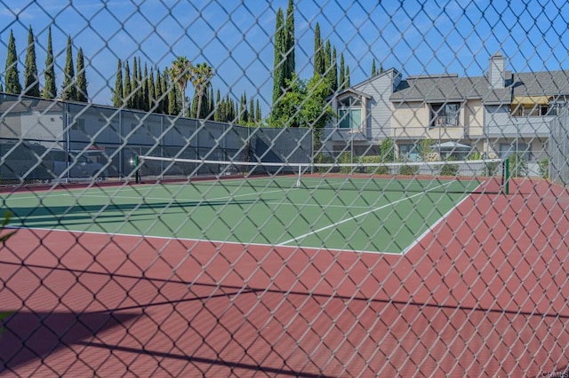 view of tennis court