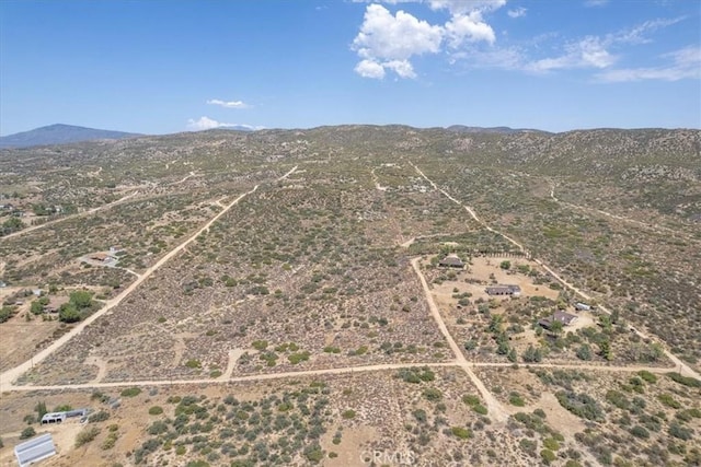 bird's eye view featuring a mountain view