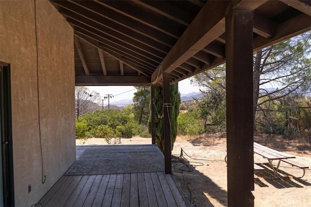 view of wooden terrace